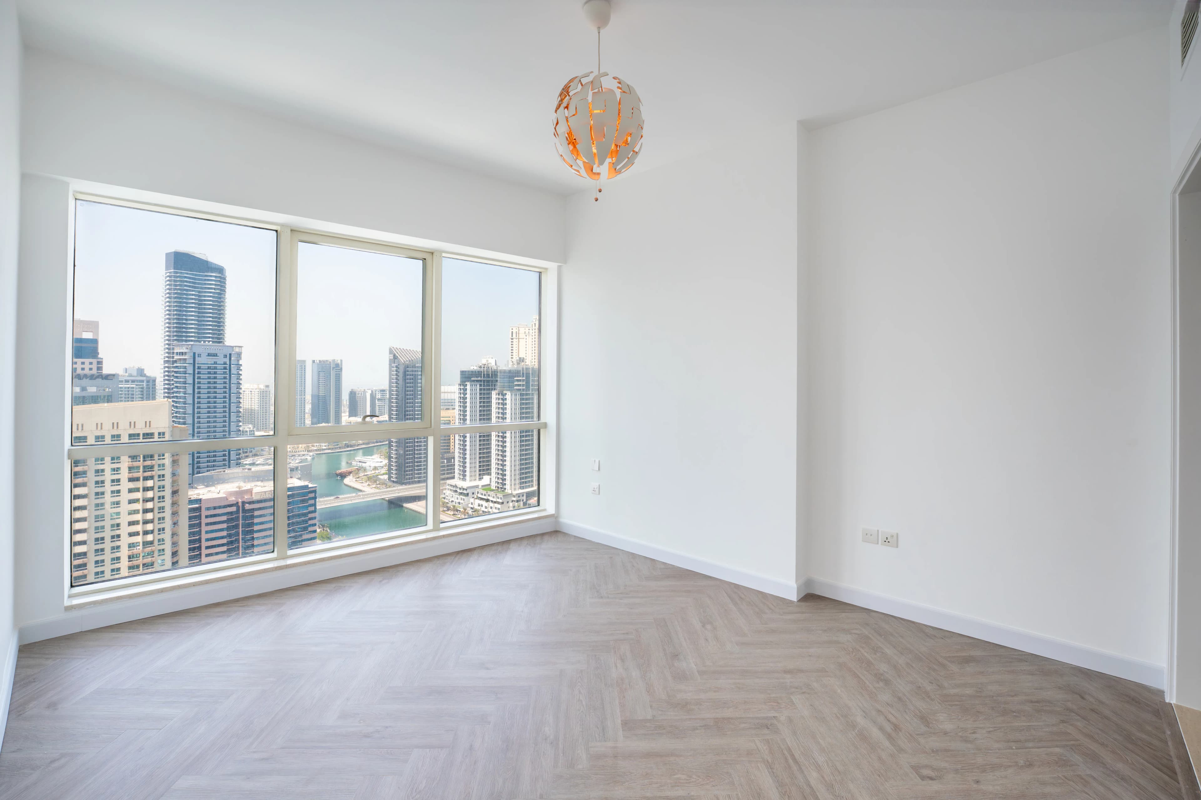 Living area renovation with neutral palette