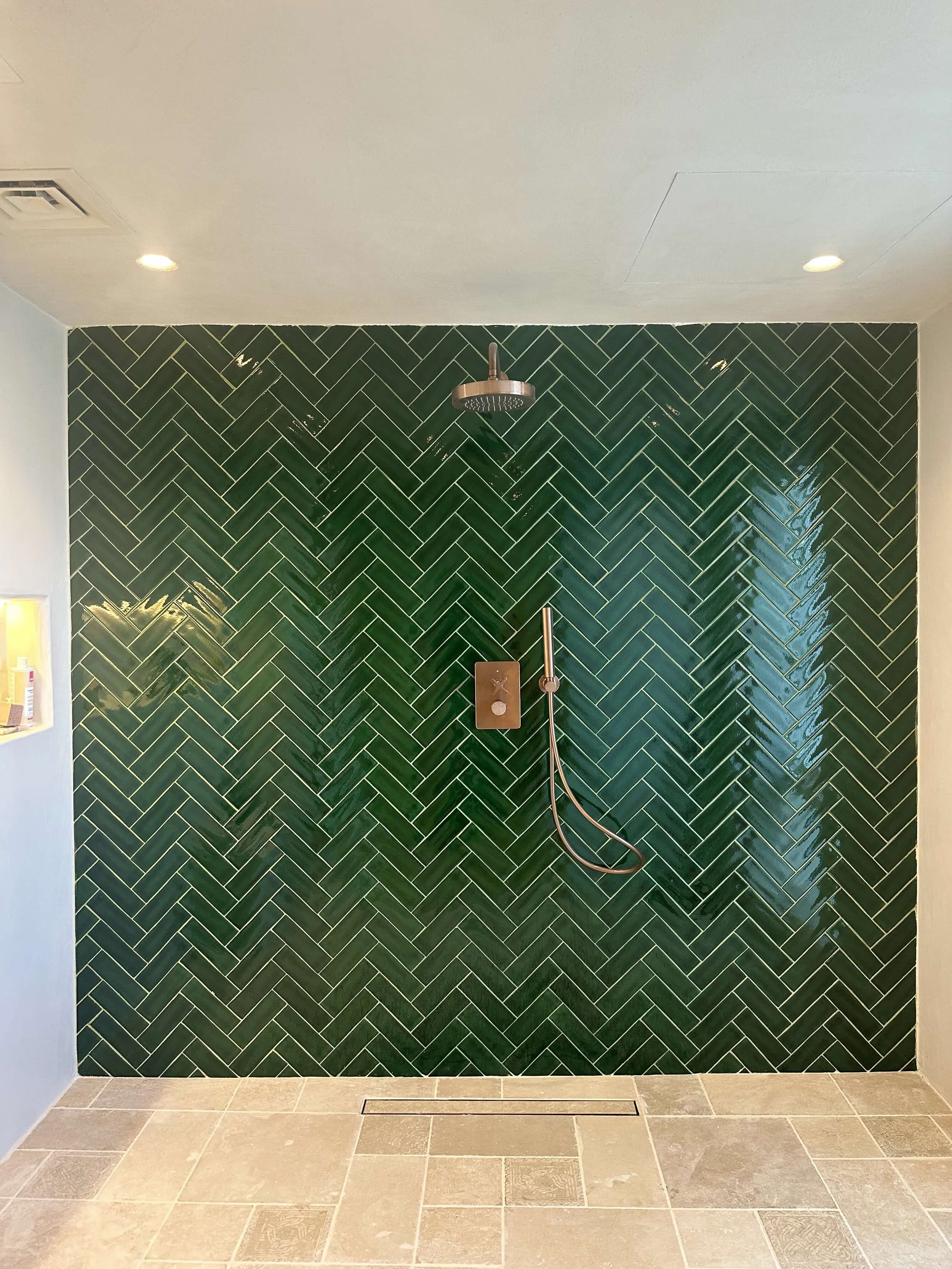 Renovated master suite with Mediterranean details