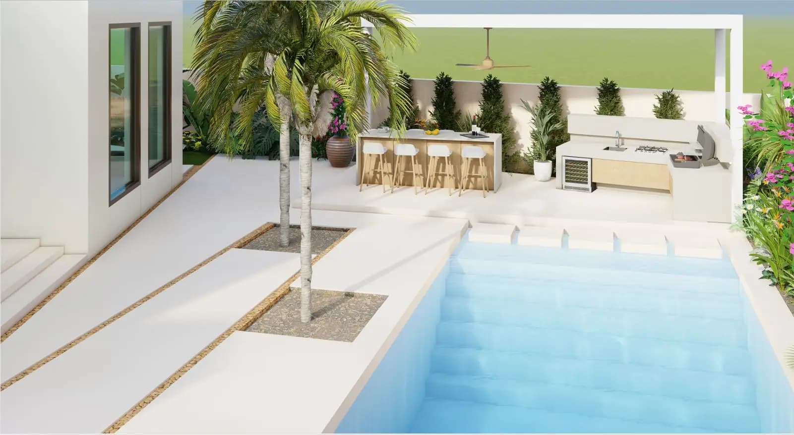Modern Living Space Design