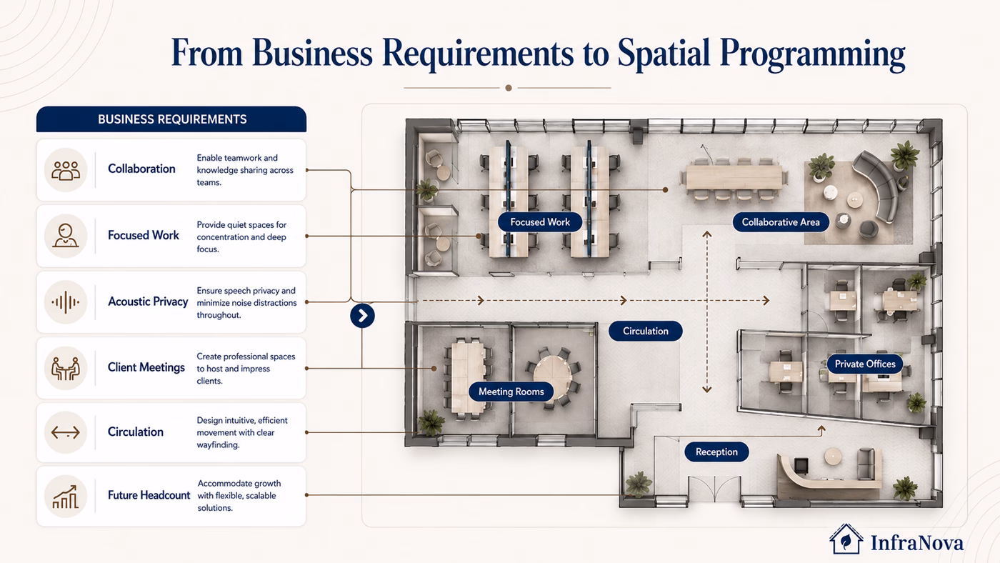 InfraNova Turnkey Office Fit-Out from Concept to Handover