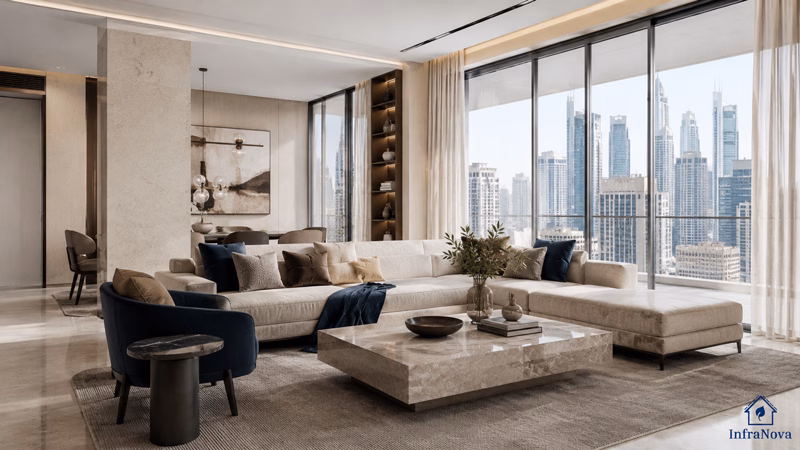 Completed Premium Dubai Apartment Interior