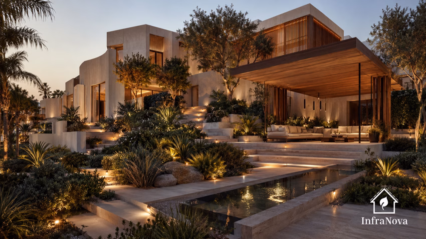 Finished Dubai Villa Landscape