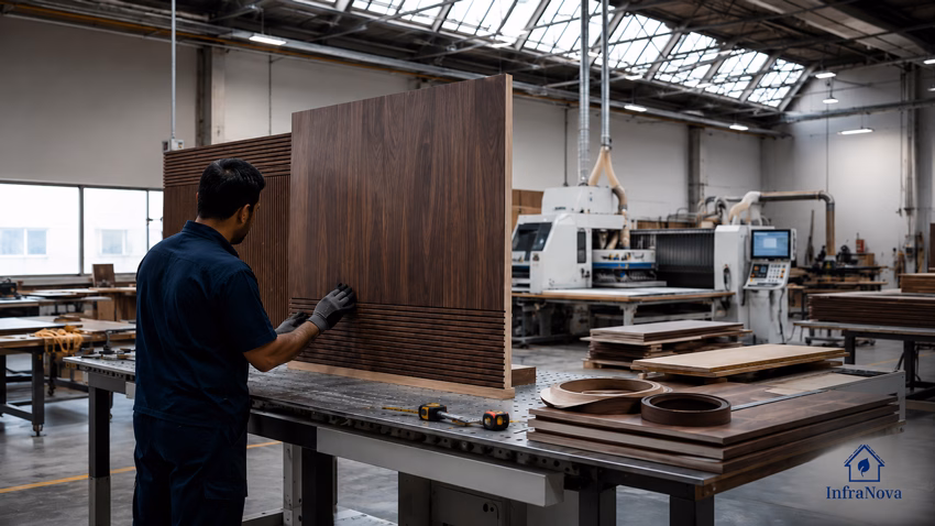 Precision Joinery Manufacturing in the InfraNova Workshop